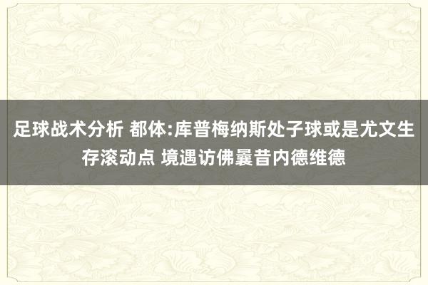 足球战术分析 都体:库普梅纳斯处子球或是尤文生存滚动点 境遇访佛曩昔内德维德