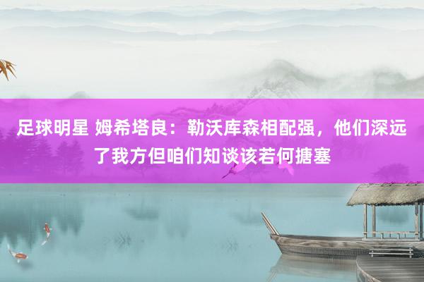 足球明星 姆希塔良：勒沃库森相配强，他们深远了我方但咱们知谈该若何搪塞